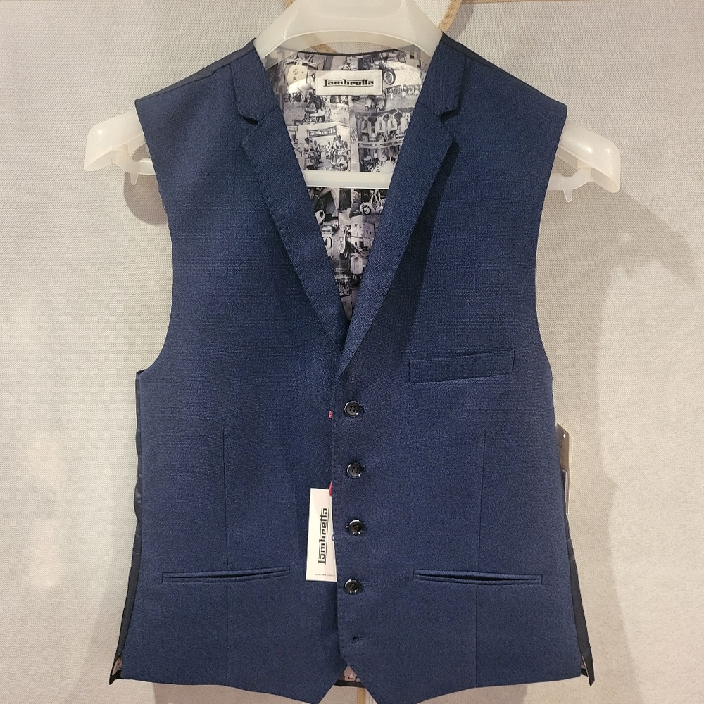 LAMBRETTA Tailored Vest with Notch Lapel